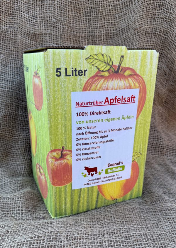 Apfelsaft Naturtrüb 5l